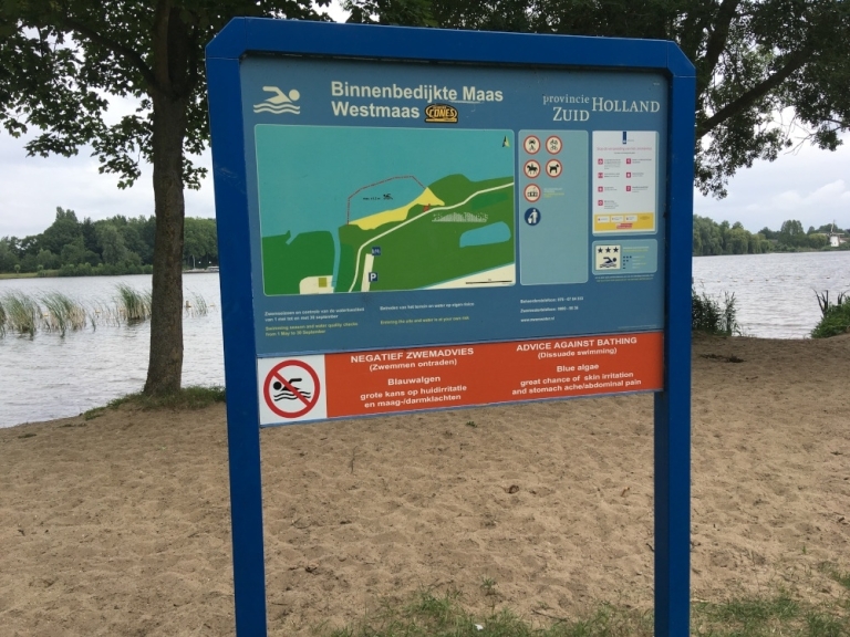 Informatiebord bij Binnenmaas